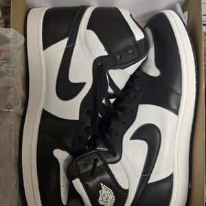 Jordan 1 Retro OG High 85 Cut Size 13 VNDS Black And White Worn 1X OG All Heat